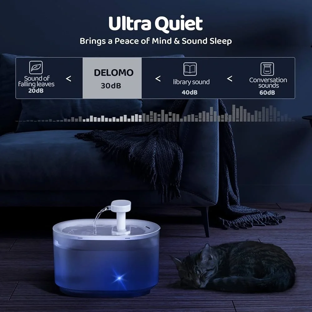 Cat Water Fountain Dispenser 118oz/3.5L Smart Pump LED Water Level Detect - Picture 5 of 8